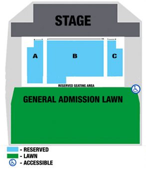 Reserved seating map